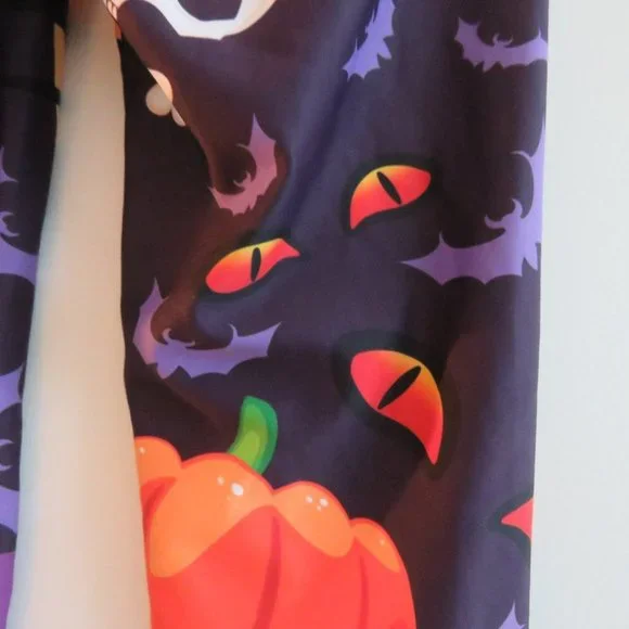 FIERCEPULSE Halloween Witch Leggings Pumpkin Goth Punk Alt Cosplay - Size S - Picture 12 of 14